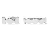 Thumbnail for your product : Saskia Diez Paillettes Set Of Two Silver Ear Cuffs - one size