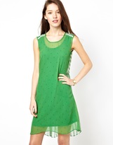 Thumbnail for your product : Traffic People Anchors and Stipes Silk Two Sided Dress
