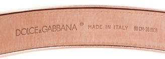 Dolce & Gabbana Snakeskin Buckle Belt