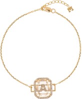 Thumbnail for your product : Mateo 14kt yellow gold A initial diamond bracelet