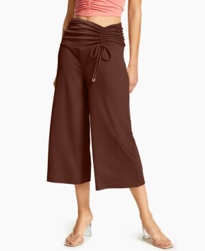 ruched capri pants