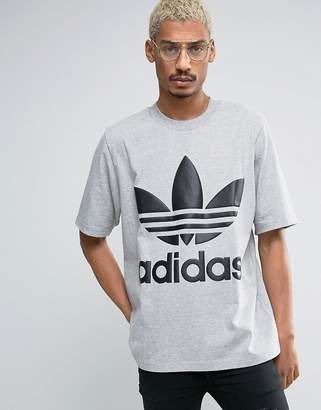 adidas AC Boxy T-Shirt In Gray BK7176