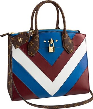 Louis Vuitton Multicolor Zebra Print Leather Chain Louise MM Bag at 1stDibs