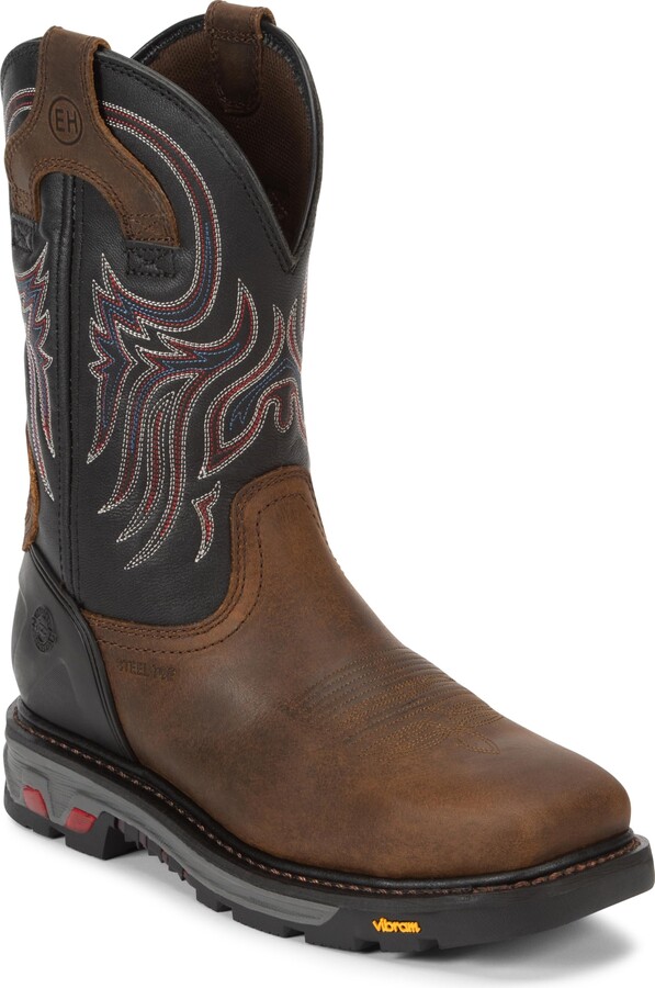 Justin Tanker 11" Steel Toe Work Boot for Men