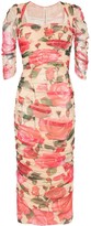 Thumbnail for your product : Dolce & Gabbana Floral Print Ruched Dress