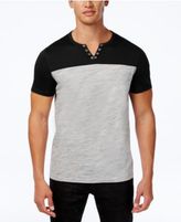 Thumbnail for your product : INC International Concepts Men's Colorblocked Split-Neck T-Shirt, Created for Macy's