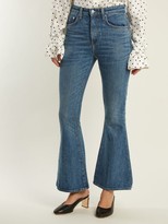 Thumbnail for your product : Brock Collection Belle Flared Cropped Jeans - Blue
