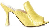 Thumbnail for your product : ATTICO Crocodile Embossed Open Toe Mules