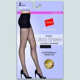 Thumbnail for your product : Hanes Premium Women's Ultra Sheer Run Resist 2pk Pantyhose -