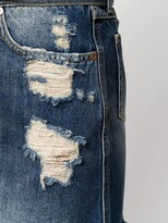 Thumbnail for your product : Givenchy Distressed Denim Mini Skirt