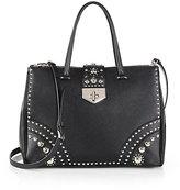 Thumbnail for your product : Prada Saffiano Tote with Metal Studs