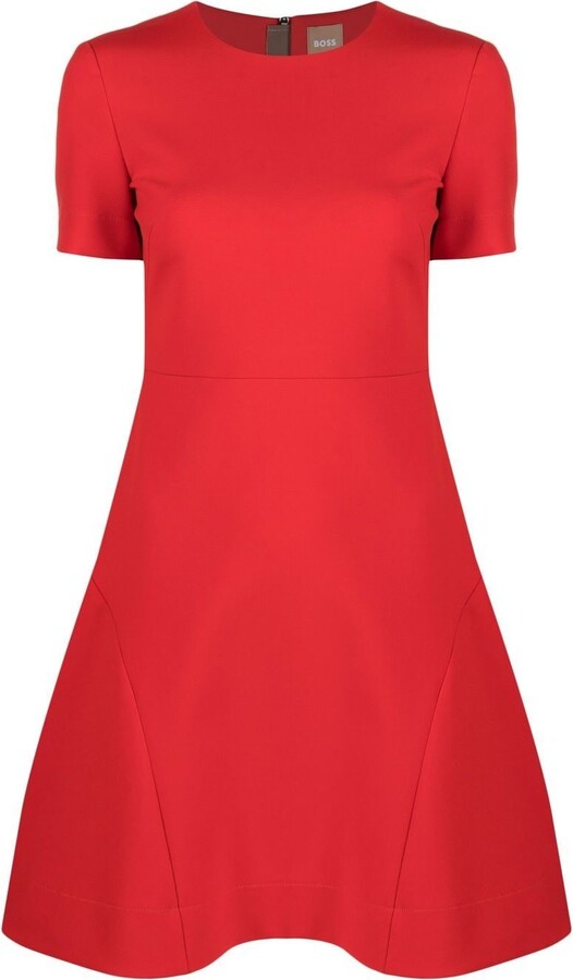 HUGO BOSS Women's Red Dresses | ShopStyle