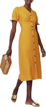 oasis button through dress