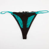 Thumbnail for your product : 2 Tone Lace Overlay Thong