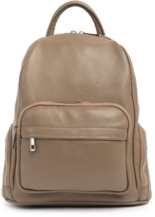 taupe backpack purse