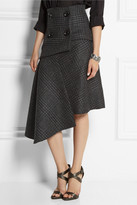 Thumbnail for your product : Pedro del Hierro Madrid Asymmetric wool skirt