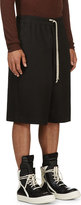 Thumbnail for your product : Rick Owens Black Oversize Basketball Shorts