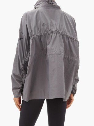 adidas by Stella McCartney High-neck Half-zip Windbreaker Jacket - Grey