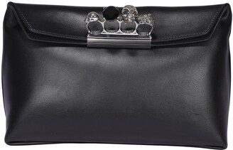 alexander mcqueen four ring clutch