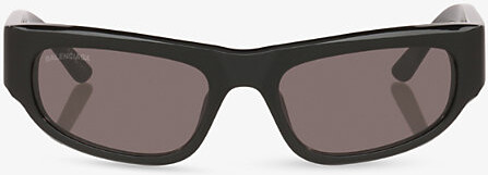 Balenciaga Womens Black Bb0388S Rectangle-Frame Acetate Sunglasses