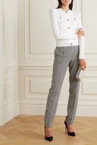 Thumbnail for your product : Balmain Button-embellished Ribbed-knit Cardigan
