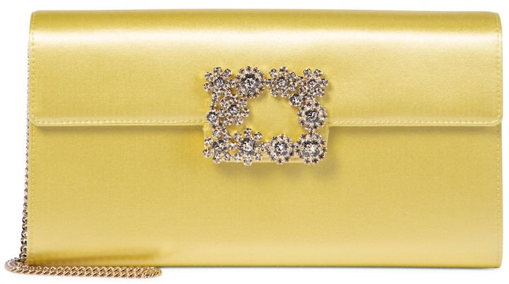 yellow evening bag