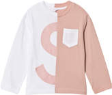 Thumbnail for your product : Stella McCartney Kids Pink and White Long Sleeved T-Shirt