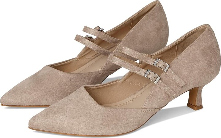 Journee Collection Carnation Women's Shoes Nude/Suede : 6.5 M, Synthetic