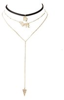 Thumbnail for your product : Charlotte Russe Virgo Lariat & Choker Necklaces - 2 Pack