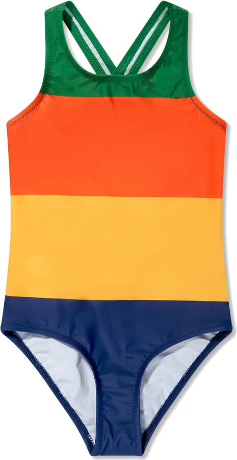 Mini Rodini Stripe-Pattern Swimsuit