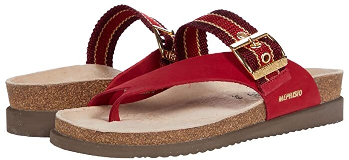 mephisto red sandals