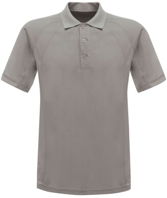 Grey Professional Men's Coolweave Wicking Polo Shirt 