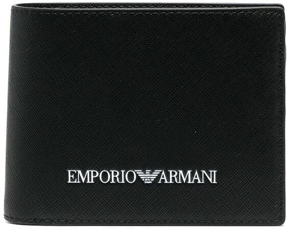 Emporio Armani Logo-Print Billfold Wallet - ShopStyle