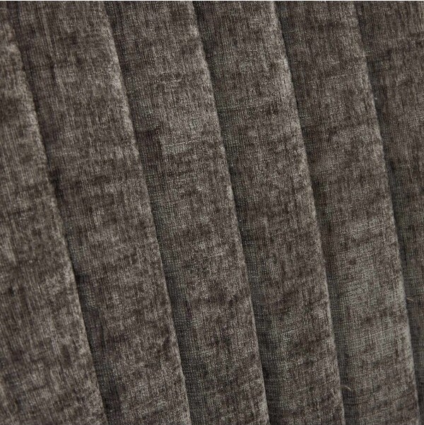 APRILSOULRayonFlockingChenilleDiningChairsChannelTuftedComfyUpholsteredGoldenStainlessSteelLegsSetof2Kitchen/DiningRoomGray