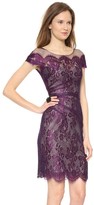 Thumbnail for your product : Monique Lhuillier Illusion Chantilly Lace Dress
