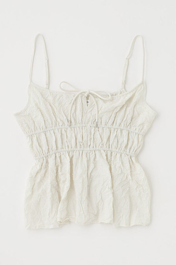 Crinkled Satin Cami