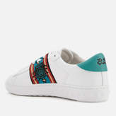 Thumbnail for your product : Ash Women's Phantom Nappa Leather Cupsole Trainers - White/Turquoise
