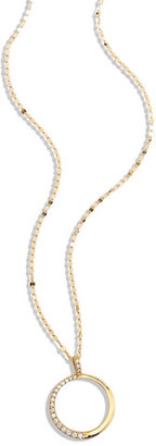 Lana Femme Small Circle Necklace with Diamonds