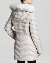 Thumbnail for your product : Laundry by Shelli Segal Coat - Faux Fur Trim Hood