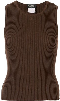 Chanel Pre Owned 1998 Sleeveless Knit Top