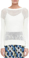 Thumbnail for your product : Trina Turk Denver Perforated Knit Sweater
