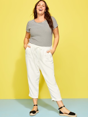 plus size cotton twill pants