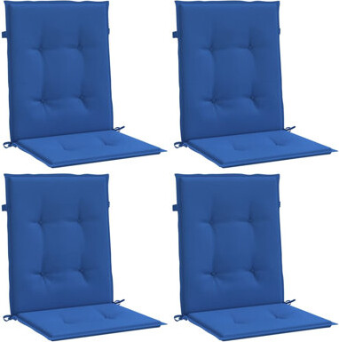 Lowback Chair Cushion Set Of 4 Royal Blue