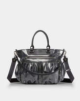 Thumbnail for your product : MZ Wallace Graphite Glazed Linen Small Abbey Tote