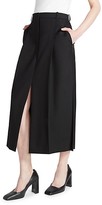 Thumbnail for your product : Nina Ricci Wool & Silk Slit Midi Skirt