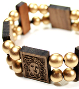 Thumbnail for your product : MeDusa Domo Beads Double Bracelet | Walnut)