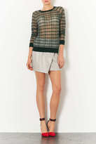 Thumbnail for your product : Topshop Knitted Sheer Check Jumper