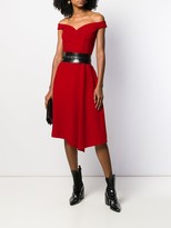 Thumbnail for your product : Alexander McQueen Off-Shoulder Crepe Dress