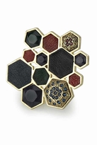 Thumbnail for your product : House Of Harlow Large Multicolored Rhodium Cluster Ring