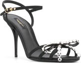 Thumbnail for your product : Dolce & Gabbana Crystal-Embellished Buckle-Strap Sandals